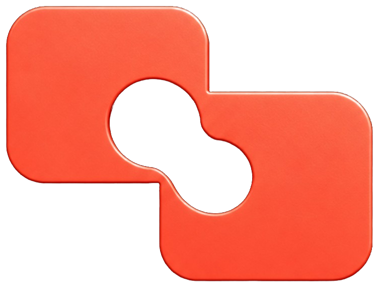 Isotipo oficial de ConectiLink: dos piezas conectadas